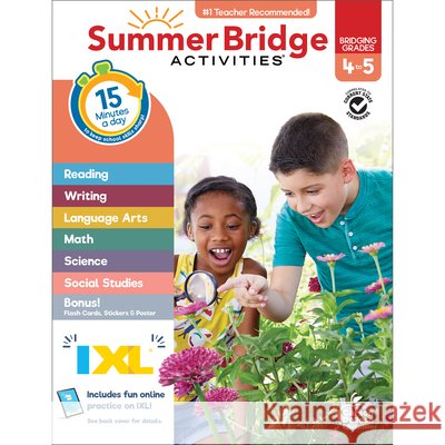 Summer Bridge Activities, Grades 4 - 5 Carson Dellosa Education 9781483872735