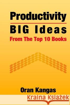 Productivity: Big Ideas From The Top 10 Books Kangas, Oran 9781484069769