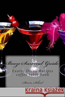 Booze Survival Guide: Exotic Drink Recipes Coffee Table Book 9781484164099 Createspace