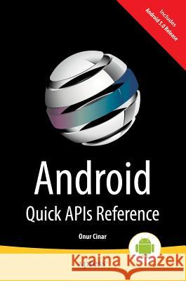 Android Quick APIs Reference Onur Cinar 9781484205242 Apress