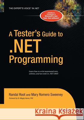 A Tester's Guide to .Net Programming Sweeney, Joe 9781484220146 Apress