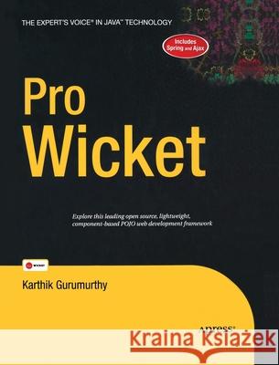 Pro Wicket Karthik Gurumurthy 9781484220962 Apress