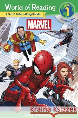 World of Reading Marvel 3-In-1 Listen-Along Reader: 3 Tales of Adventure [With Audio CD] Marvel Press Book Group 9781484799482 Marvel Press