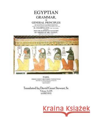 Egyptian Grammar, or General Principles of Egyptian Sacred Writing, volume 4 Stewart Sr, David Grant 9781484951149