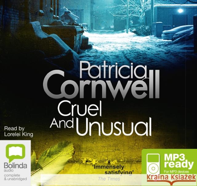 Cruel and Unusual Patricia Cornwell 9781486226191 Bolinda Publishing