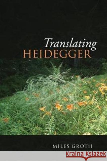 Translating Heidegger Miles Groth 9781487522520