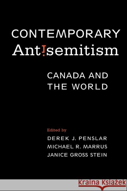 Contemporary Antisemitism: Canada and the World Penslar, Derek J. 9781487526245