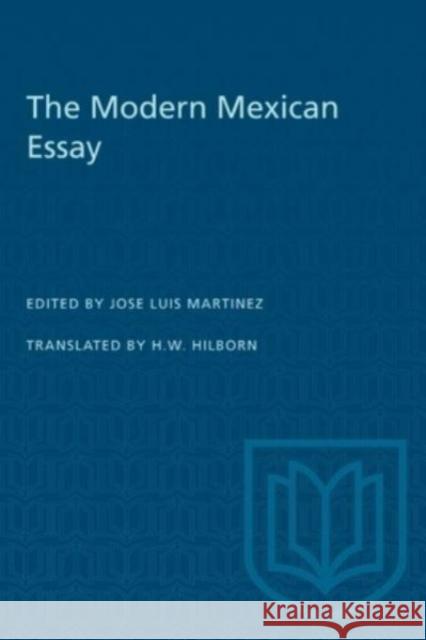 MODERN MEXICAN ESSAY  9781487578664 TORONTO UNIVERSITY PRESS
