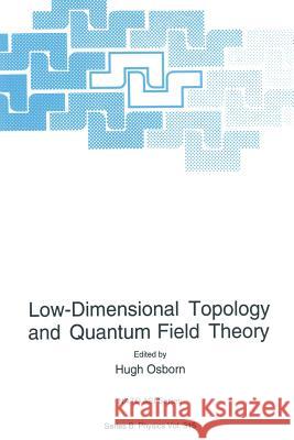 Low-Dimensional Topology and Quantum Field Theory Hugh Osborn 9781489916143 Springer