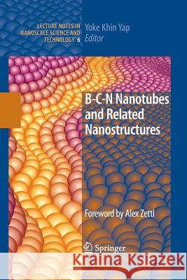 B-C-N Nanotubes and Related Nanostructures Yoke Khin Yap 9781489983046
