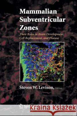 Mammalian Subventricular Zones: Their Roles in Brain Development, Cell Replacement, and Disease Levison, Steve 9781489983442 Springer