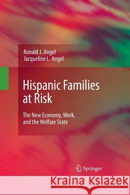 Hispanic Families at Risk: The New Economy, Work, and the Welfare State Angel, Ronald J. 9781489983763 Springer