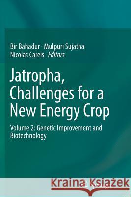 Jatropha, Challenges for a New Energy Crop: Volume 2: Genetic Improvement and Biotechnology Bahadur, Bir 9781489991720 Springer
