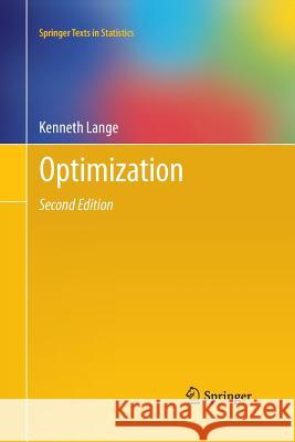 Optimization Kenneth Lange 9781489992703 Springer