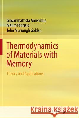 Thermodynamics of Materials with Memory: Theory and Applications Amendola, Giovambattista 9781489995872