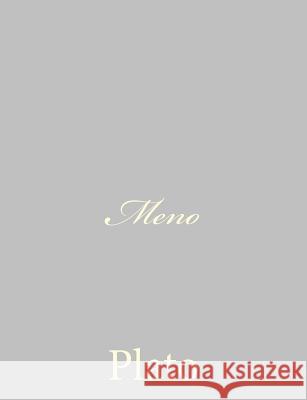 Meno Plato                                    Benjamin Jowett 9781490536170 Createspace