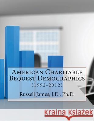 American Charitable Bequest Demographics: (1992-2012) Dr Russell N. Jame 9781491214046 Createspace