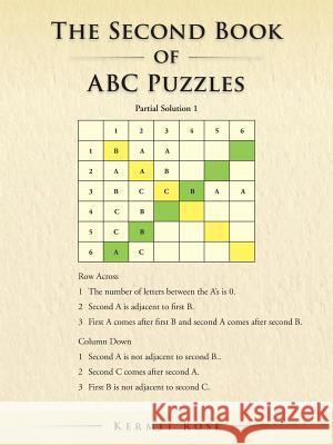 The Second Book of ABC Puzzles Kermit Rose 9781491820063 Authorhouse