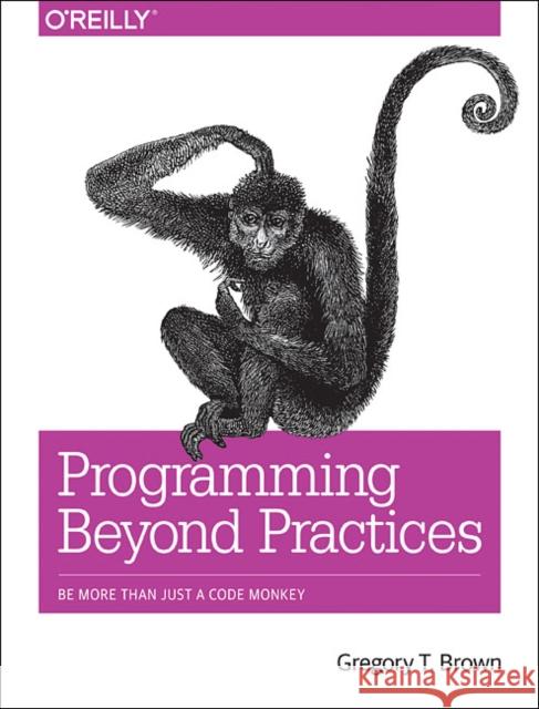 Programming Beyond Practices: Be More Than Just a Code Monkey  9781491943823 O'Reilly Media