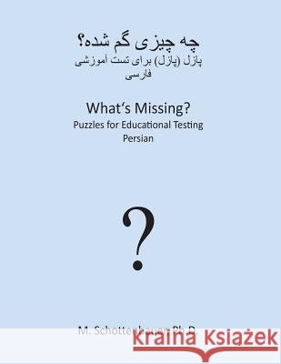 What's Missing? Puzzles for Educational Testing: Persian M. Schottenbauer 9781492127246 Createspace