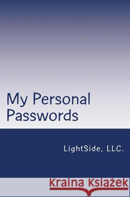 My Personal Passwords Lightside LLC 9781492793946 Frommer's