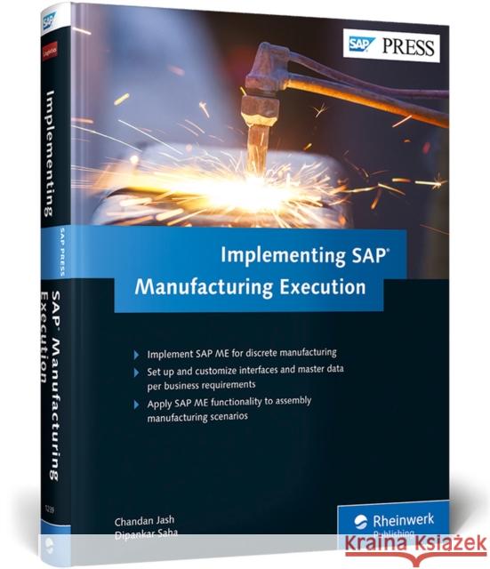 Implementing SAP Manufacturing Execution Jash, Chandan 9781493212392