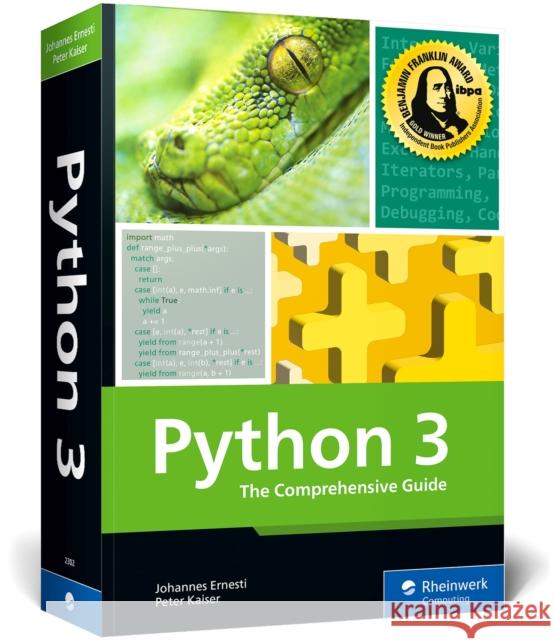 Python 3: The Comprehensive Guide Ernesti, Johannes 9781493223022