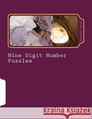 Nine Digit Number Puzzles Kermit Rose 9781493527731 Createspace