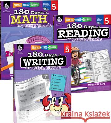 180 Days of Reading, Writing and Math for Fifth Grade Teacher Created Materials 9781493825943 Shell Education Pub