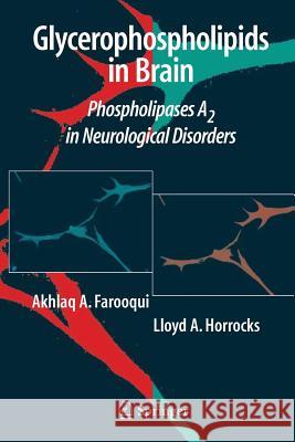 Glycerophospholipids in the Brain: Phospholipases A2 in Neurological Disorders Farooqui, Akhlaq A. 9781493902101