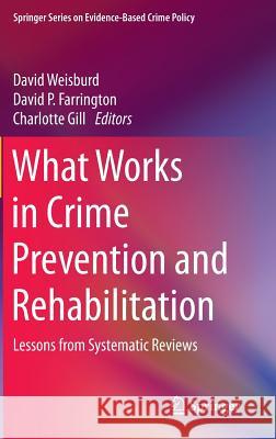 What Works in Crime Prevention and Rehabilitation: Lessons from Systematic Reviews Weisburd, David 9781493934751