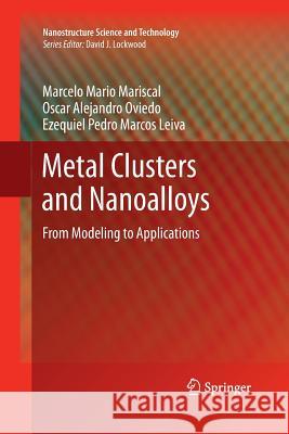 Metal Clusters and Nanoalloys: From Modeling to Applications Mariscal, Marcelo Mario 9781493941766 Springer