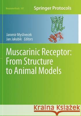 Muscarinic Receptor: From Structure to Animal Models Jaromir Myslivecek Jan Jakubik 9781493949717 Humana Press