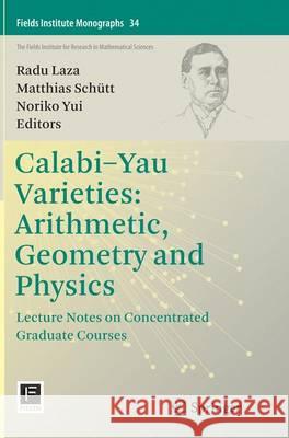 Calabi-Yau Varieties: Arithmetic, Geometry and Physics: Lecture Notes on Concentrated Graduate Courses Laza, Radu 9781493949885 Springer