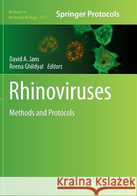 Rhinoviruses: Methods and Protocols Jans, David A. 9781493955336 Humana Press