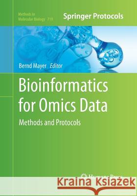 Bioinformatics for Omics Data: Methods and Protocols Mayer, Bernd 9781493957804