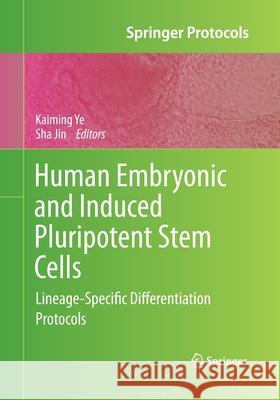 Human Embryonic and Induced Pluripotent Stem Cells: Lineage-Specific Differentiation Protocols Ye, Kaiming 9781493958931 Humana Press
