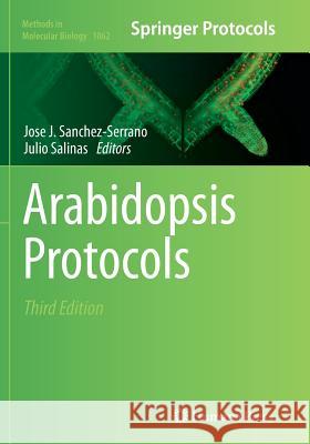 Arabidopsis Protocols Jose J. Sanchez-Serrano Julio Salinas 9781493962761 Humana Press
