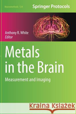 Metals in the Brain: Measurement and Imaging White, Anthony R. 9781493969166
