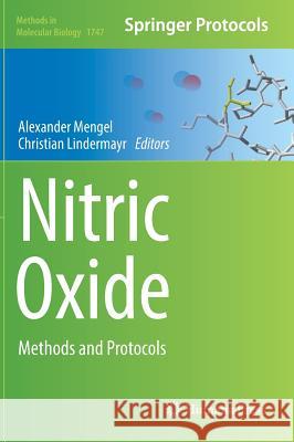 Nitric Oxide: Methods and Protocols Mengel, Alexander 9781493976942