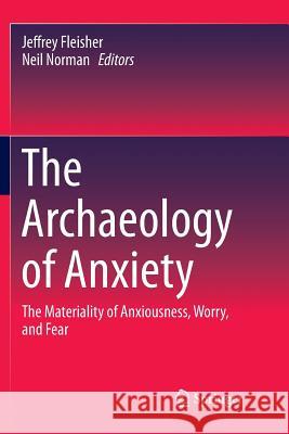 The Archaeology of Anxiety: The Materiality of Anxiousness, Worry, and Fear Fleisher, Jeffrey 9781493980024 Springer