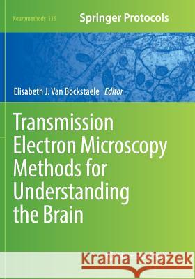 Transmission Electron Microscopy Methods for Understanding the Brain Elisabeth J. Va 9781493981038 Humana Press