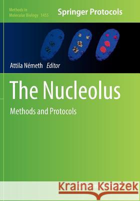The Nucleolus: Methods and Protocols Németh, Attila 9781493981403
