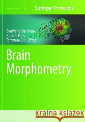 Brain Morphometry Gianfranco Spalletta Fabrizio Piras Tommaso Gili 9781493992539 Humana Press