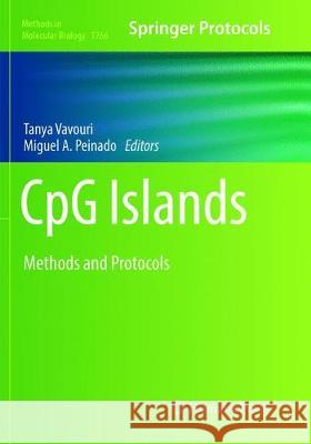 Cpg Islands: Methods and Protocols Vavouri, Tanya 9781493992799 Humana Press Inc.