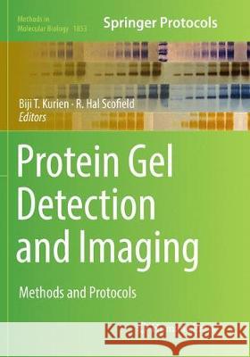 Protein Gel Detection and Imaging: Methods and Protocols Kurien, Biji T. 9781493993819 Humana
