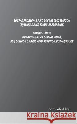 Social problem and social legislation Tm, Suresh 9781494218621