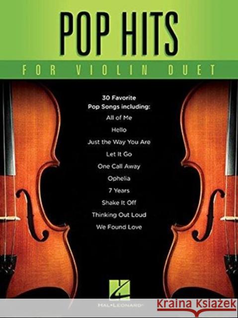 Pop Hits for Violin Duet Hal Leonard Corp 9781495088742