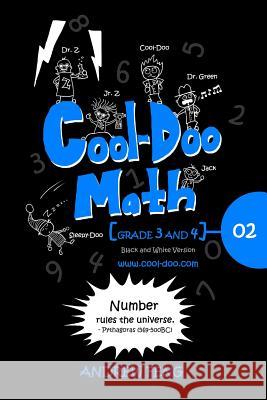 Cool-Doo Math: Grade 3&4 - Vol.2 - Black & White Version Andrew Feng 9781495428456