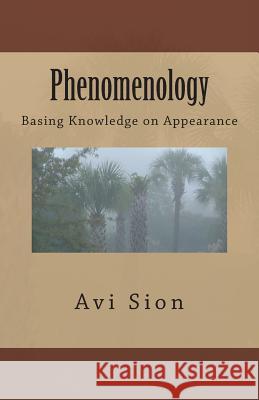 Phenomenology: Basing Knowledge on Appearance AVI Sion 9781495917592 Createspace